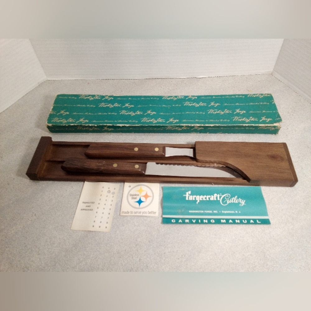 Vintage Washington Forge Carving Set